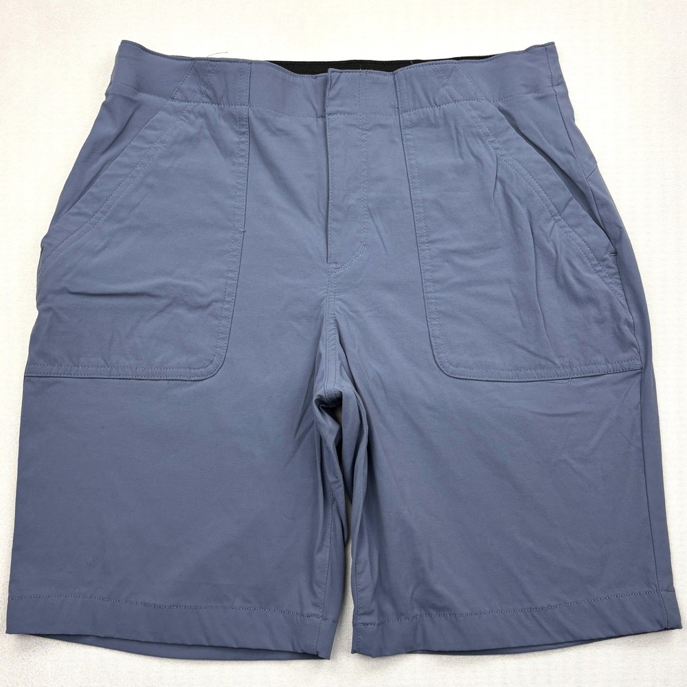 Eddie Bauer Shorts Womens Size 10 Blue Departure Stretch Hiking Bermuda Trail